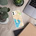 Custom Tampa Florida Map Phone Case in Watercolor
