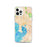 Custom Tampa Florida Map iPhone 12 Pro Phone Case in Watercolor