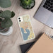 Custom Tampa Florida Map Phone Case in Woodblock