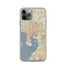 Custom Tampa Florida Map Phone Case in Woodblock