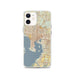 Custom Tampa Florida Map iPhone 12 Phone Case in Woodblock