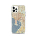 Custom Tampa Florida Map iPhone 12 Pro Phone Case in Woodblock