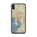 Custom Tampa Florida Map Phone Case in Woodblock