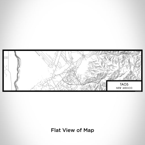 Flat View of Map Custom Taos New Mexico Map Enamel Mug in Classic