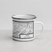 Right View Custom Taos New Mexico Map Enamel Mug in Classic