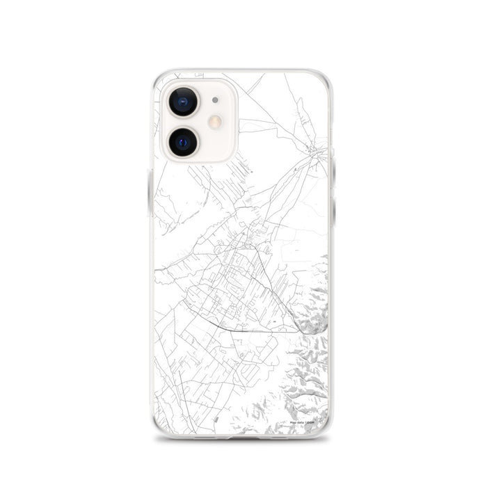Custom iPhone 12 Taos New Mexico Map Phone Case in Classic