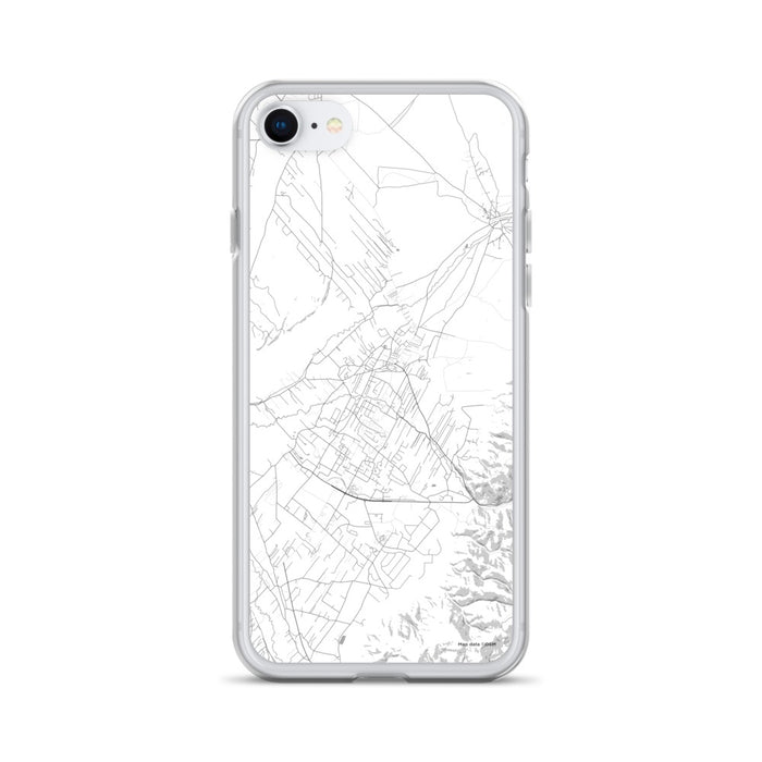 Custom iPhone SE Taos New Mexico Map Phone Case in Classic