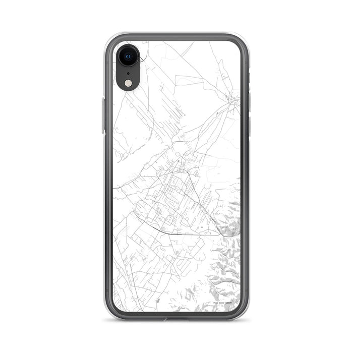 Custom iPhone XR Taos New Mexico Map Phone Case in Classic