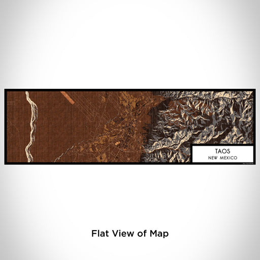 Flat View of Map Custom Taos New Mexico Map Enamel Mug in Ember