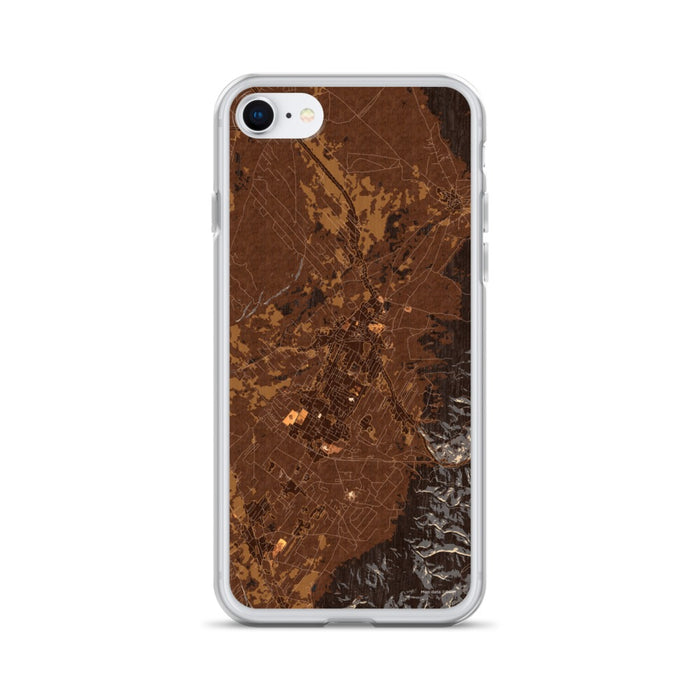 Custom iPhone SE Taos New Mexico Map Phone Case in Ember