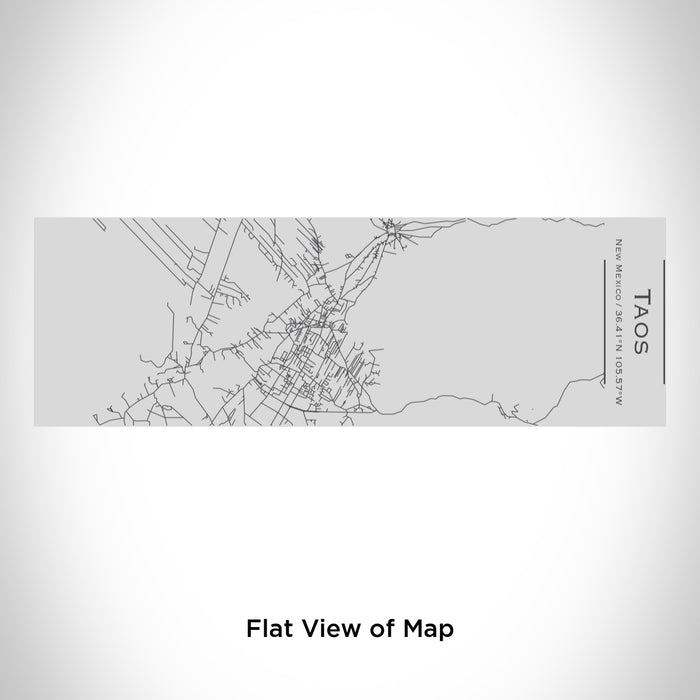 Rendered View of Taos New Mexico Map Engraving on 10oz Stainless Steel Insulated Cup with Sipping Lid