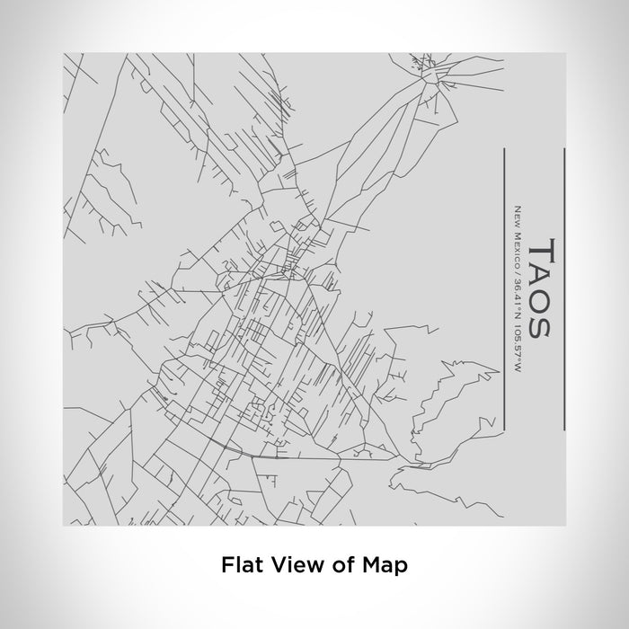 Rendered View of Taos New Mexico Map Engraving on 17oz Stainless Steel Insulated Tumbler