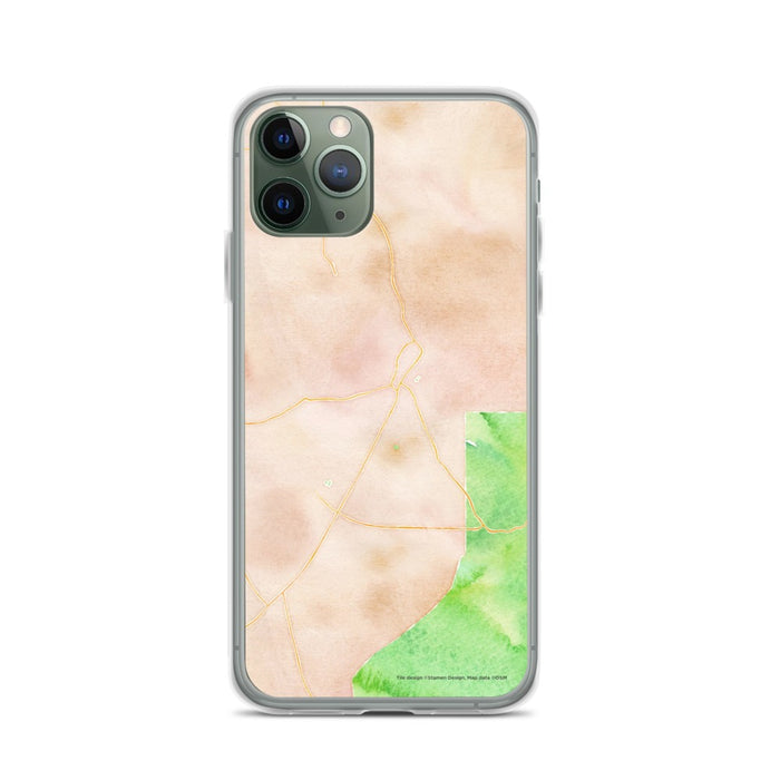 Custom iPhone 11 Pro Taos New Mexico Map Phone Case in Watercolor