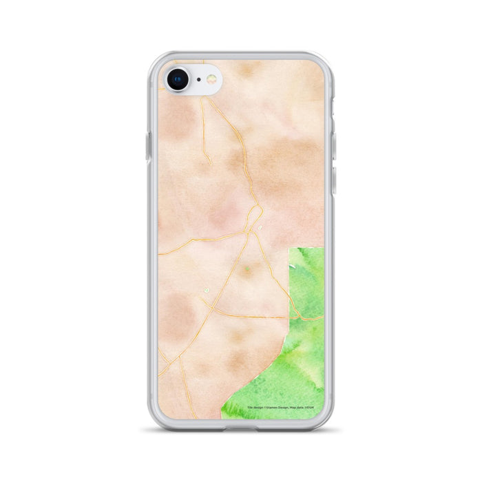 Custom iPhone SE Taos New Mexico Map Phone Case in Watercolor