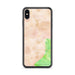 Custom iPhone XS Max Taos New Mexico Map Phone Case in Watercolor