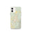 Custom iPhone 12 mini Taos New Mexico Map Phone Case in Woodblock
