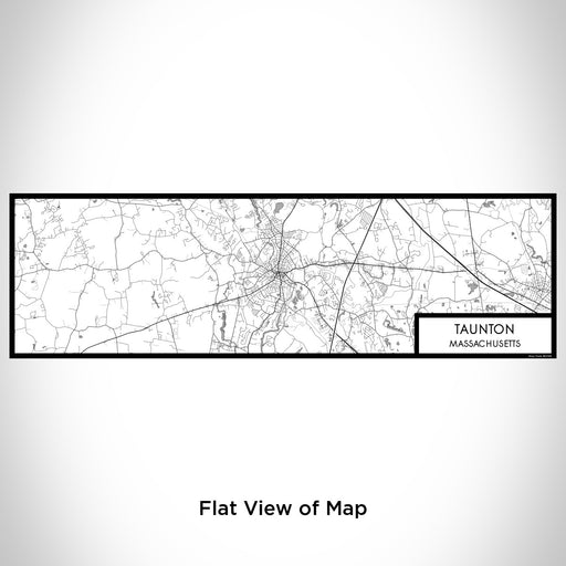 Flat View of Map Custom Taunton Massachusetts Map Enamel Mug in Classic