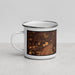 Left View Custom Taylor Michigan Map Enamel Mug in Ember