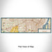 Flat View of Map Custom Taylor Michigan Map Enamel Mug in Woodblock