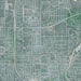 Taylorsville Utah Map Print in Afternoon Style Zoomed In Close Up Showing Details