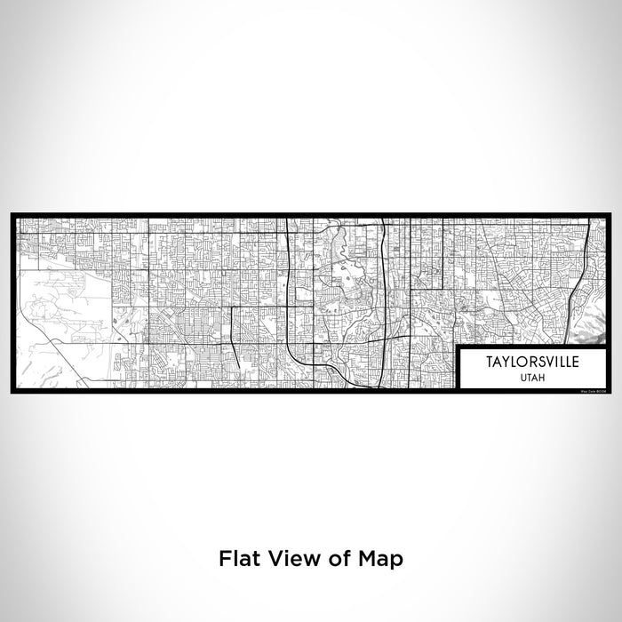 Flat View of Map Custom Taylorsville Utah Map Enamel Mug in Classic
