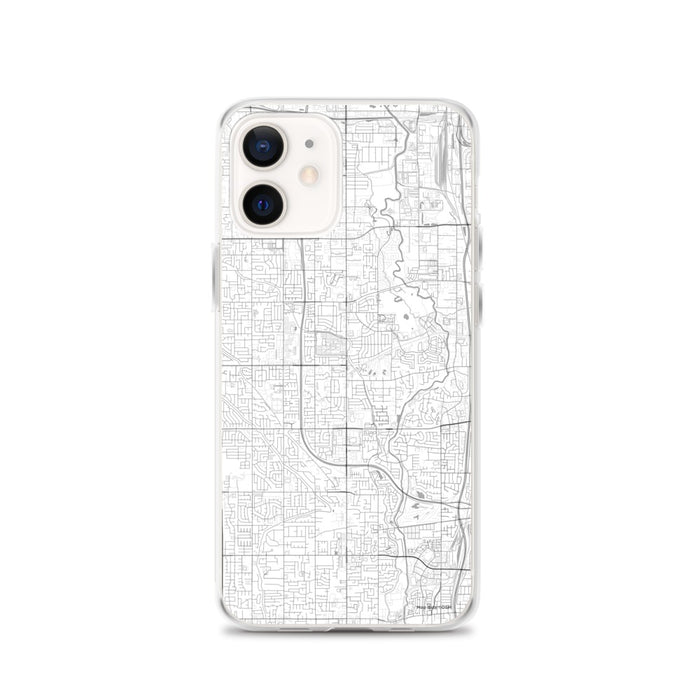 Custom Taylorsville Utah Map iPhone 12 Phone Case in Classic