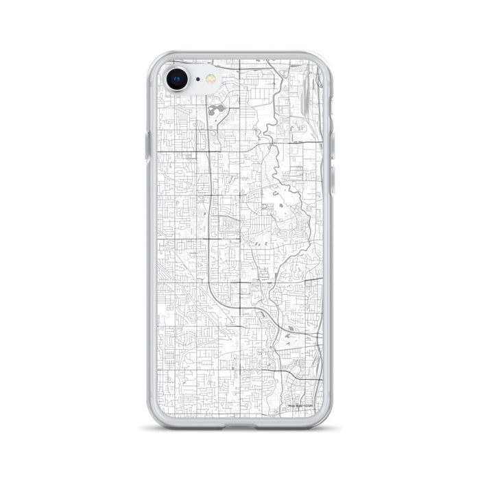 Custom Taylorsville Utah Map iPhone SE Phone Case in Classic