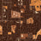 Taylorsville Utah Map Print in Ember Style Zoomed In Close Up Showing Details