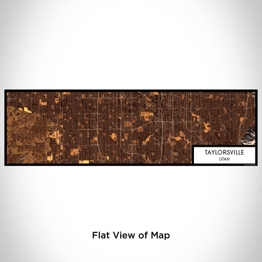 Flat View of Map Custom Taylorsville Utah Map Enamel Mug in Ember