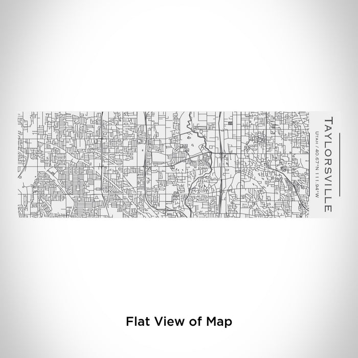 Rendered View of Taylorsville Utah Map Engraving on 10oz Stainless Steel Insulated Cup with Sliding Lid in White