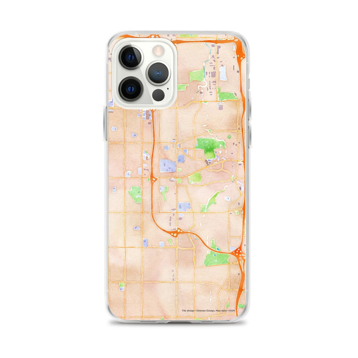 Custom Taylorsville Utah Map iPhone 12 Pro Max Phone Case in Watercolor