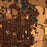 Tecumseh Michigan Map Print in Ember Style Zoomed In Close Up Showing Details