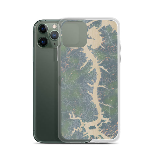 Custom Tellico Village Tennessee Map Phone Case in Afternoon