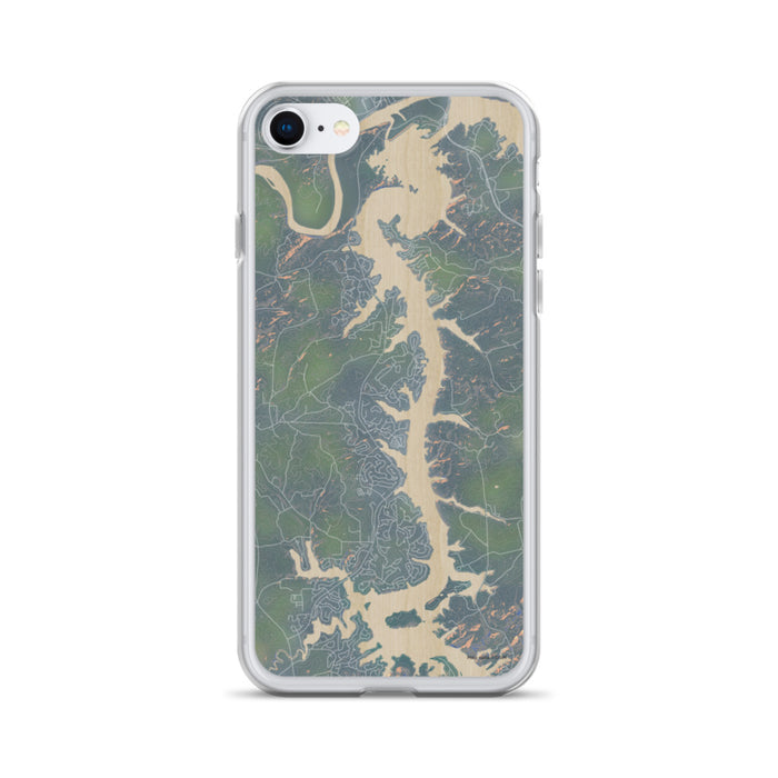Custom iPhone SE Tellico Village Tennessee Map Phone Case in Afternoon