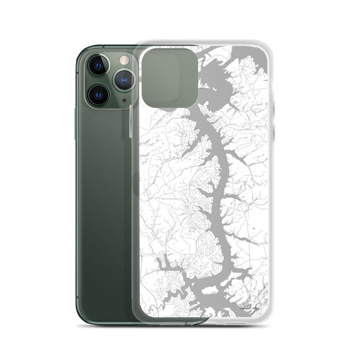 Custom Tellico Village Tennessee Map Phone Case in Classic