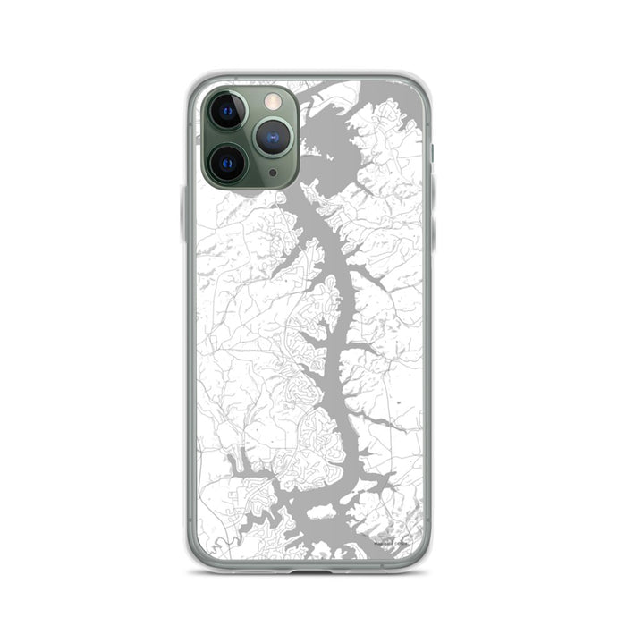 Custom iPhone 11 Pro Tellico Village Tennessee Map Phone Case in Classic