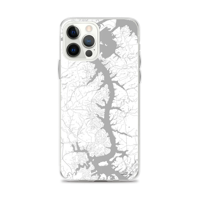 Custom iPhone 12 Pro Max Tellico Village Tennessee Map Phone Case in Classic