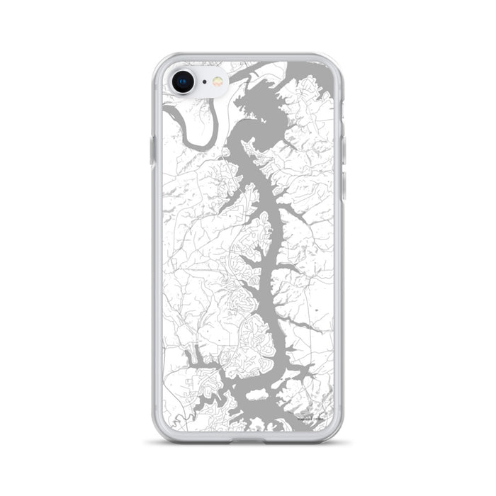 Custom iPhone SE Tellico Village Tennessee Map Phone Case in Classic