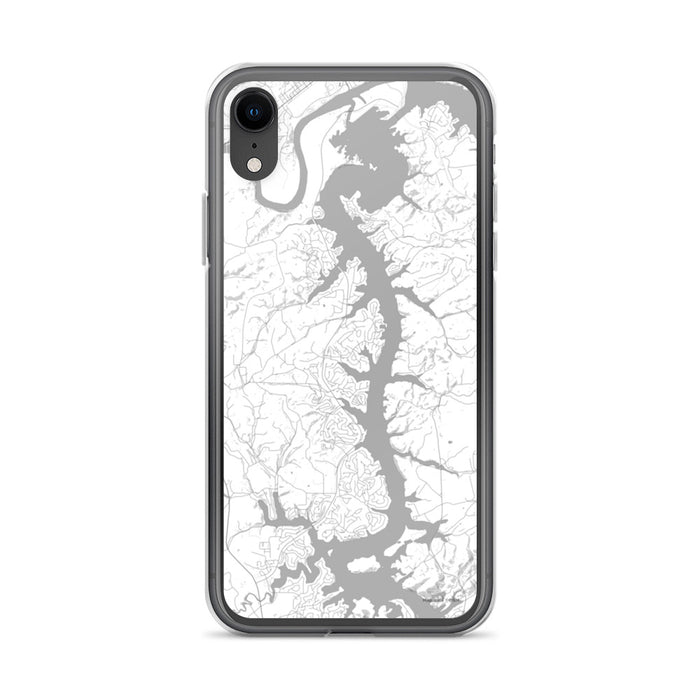 Custom iPhone XR Tellico Village Tennessee Map Phone Case in Classic