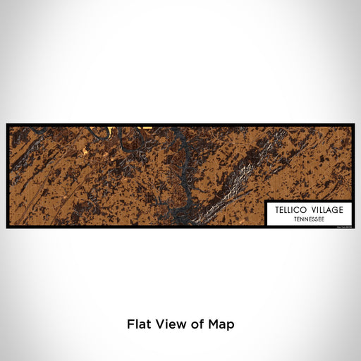 Flat View of Map Custom Tellico Village Tennessee Map Enamel Mug in Ember