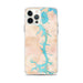 Custom iPhone 12 Pro Max Tellico Village Tennessee Map Phone Case in Watercolor
