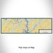 Flat View of Map Custom Tellico Village Tennessee Map Enamel Mug in Woodblock