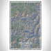 Telluride Colorado Map Print Portrait Orientation in Afternoon Style With Shaded Background