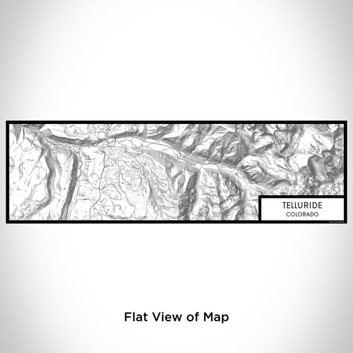 Flat View of Map Custom Telluride Colorado Map Enamel Mug in Classic