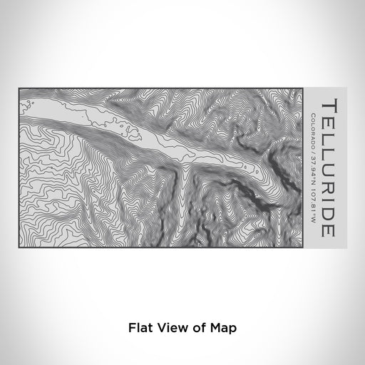 Rendered View of Telluride Colorado Map Engraving on 17oz Stainless Steel Insulated Cola Bottle