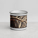 Front View Custom Telluride Colorado Map Enamel Mug in Ember