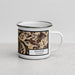 Right View Custom Telluride Colorado Map Enamel Mug in Ember