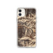 Custom Telluride Colorado Map Phone Case in Ember