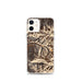Custom Telluride Colorado Map iPhone 12 mini Phone Case in Ember