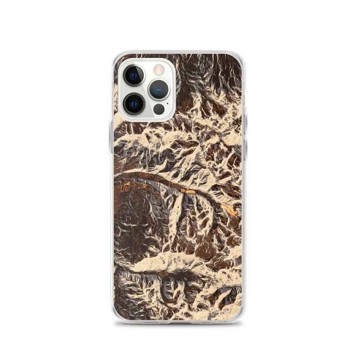 Custom Telluride Colorado Map iPhone 12 Pro Phone Case in Ember